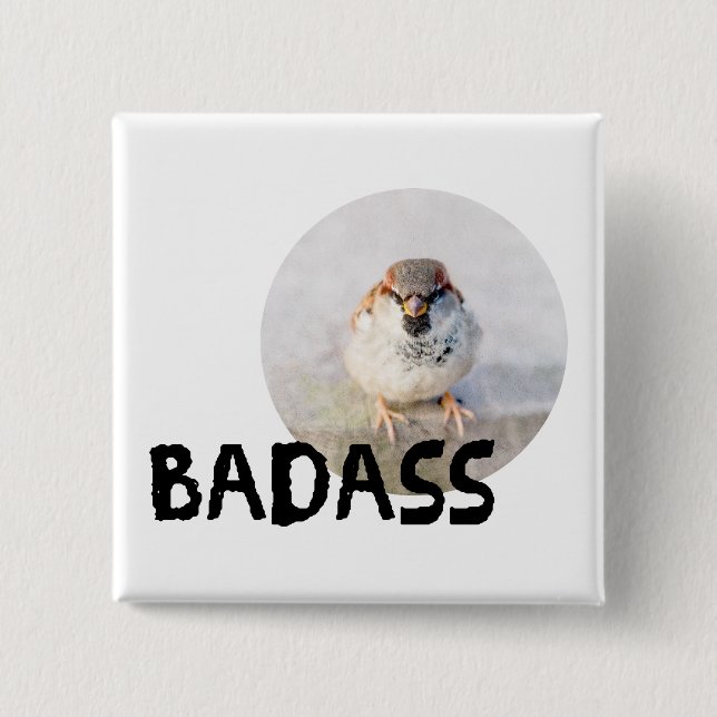 Sparrow Button (Vorderseite)