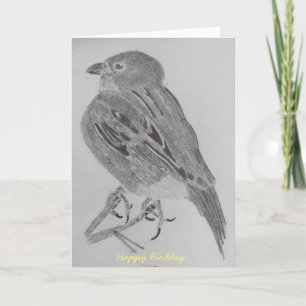 Sparrow-Geburtstagskarte Karte