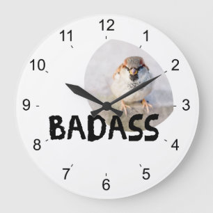 Sparrow Große Wanduhr