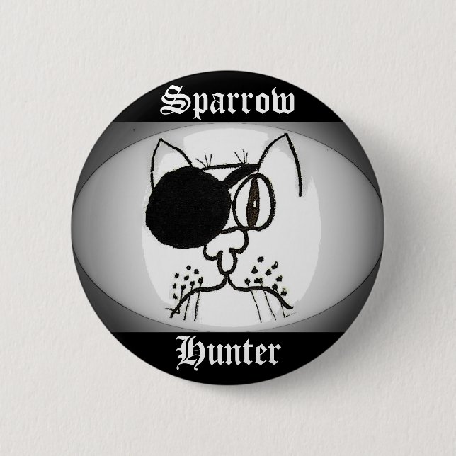 Sparrow Hunter Pirate Kitty Button (Vorderseite)