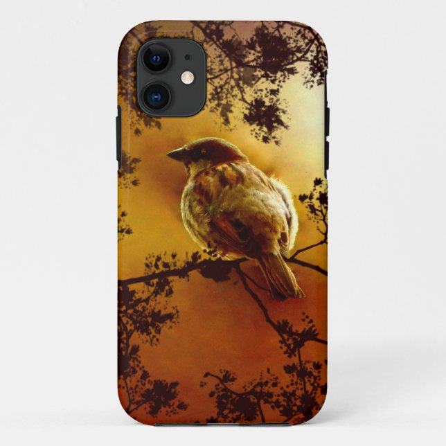 Sparrow im Fall Sunset iPhone SE/5/5s Case-Mate iPhone Hülle (Rückseite)