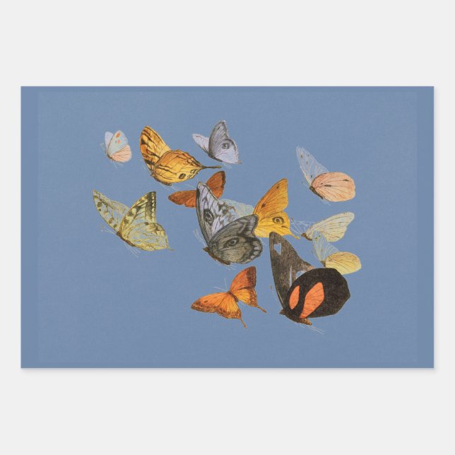 SPARROW IN BAUJAPANISCHEN GESCHENKENNZEICHEN GESCHENKPAPIER SET (Vorderseite 3)