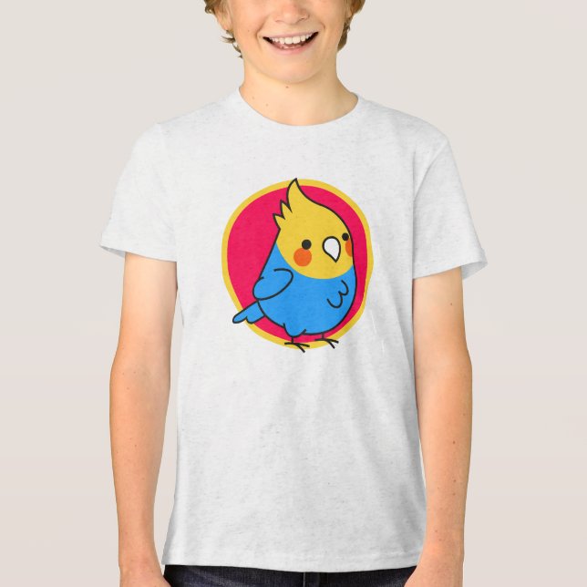 Sparrow-Karton-Kinder T-Shirt Tri-Blend Shirt (Vorderseite)