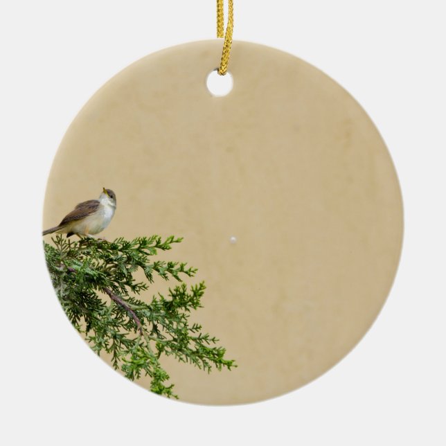Sparrow Keramik Ornament (Vorne)