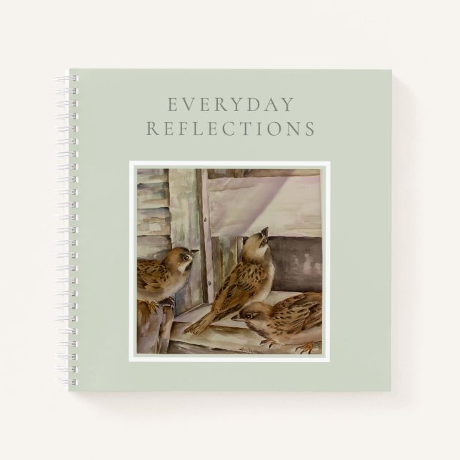 Sparrow Nature Journal | Thoughtful Everyday Notes Notizbuch (Vorderseite)