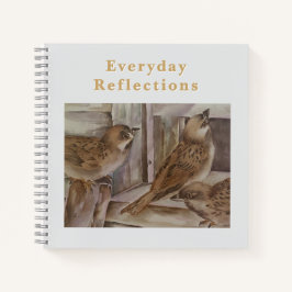 Sparrow Notebook | Nature Writing Journal Notizbuch