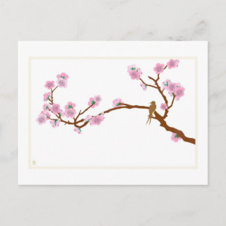 Sparrow on Tree - Carte postale