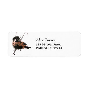 Sparrow Return Address Label