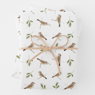 Sparrow Wrapping-Papier für jeden besondere Anlass Geschenkpapier Set