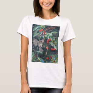 Sparrows in einem Kirschbaum, Bruno Liljefors T-Shirt