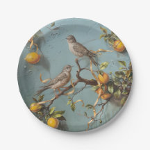 Sparrows - Round Paper Tellers