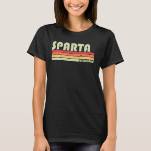 Sparta Wi Wisconsin Funny City Zuhause Roots Retro T-Shirt