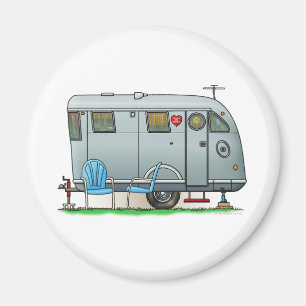 Spartan Camper Trailer RV Magnet