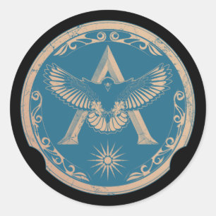 Spartan Eagle Runder Aufkleber