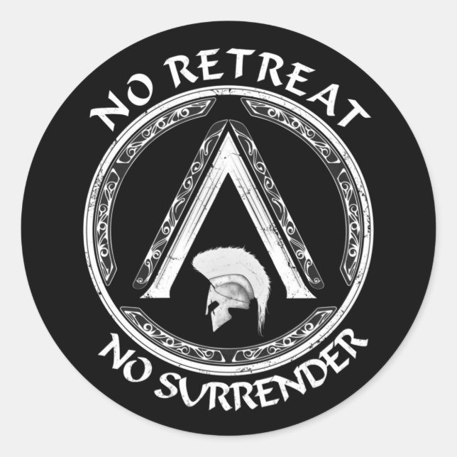 Spartan Guerrier et Sticker Symbole Lambda (Devant)