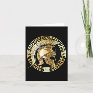 Spartan Helmet Gold Gladiator Sparta Griechisches  Karte