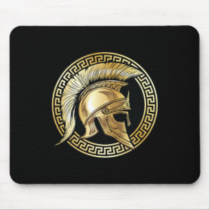 Spartan Helmet Gold Gladiator Sparta Griechisches  Mousepad