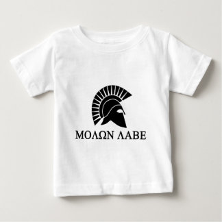 Spartan Helmet Molon Labe Baby T-shirt