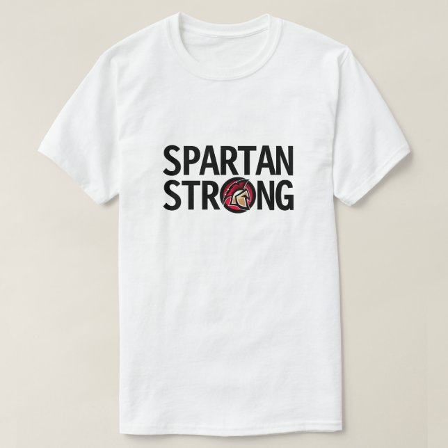 Spartan Strong. Personalisierter T - Shirt (Design vorne)