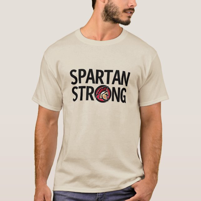 Spartan Strong. Personalisierter T - Shirt (Vorderseite)