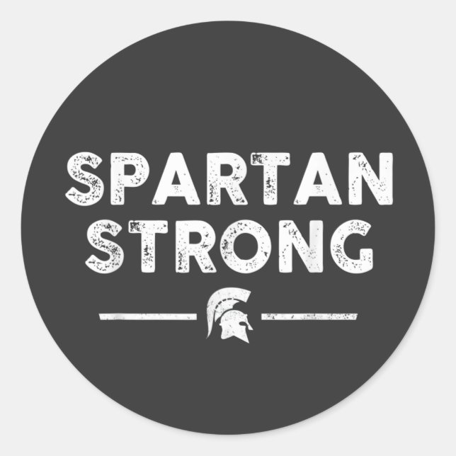 Spartan Strong, Spartan Community Honorars Victims Runder Aufkleber (Vorderseite)