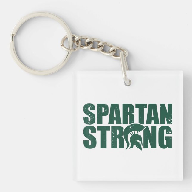 Spartan Strong, trainieren Sie im Fitnessstudio Schlüsselanhänger (Vorderseite)