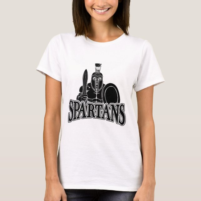 Spartan Trojan Sports Mascot T-Shirt (Vorderseite)