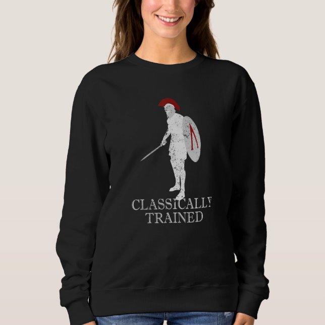 Spartan Warrior Ancient Griechisch Hoplite History Sweatshirt (Vorderseite)
