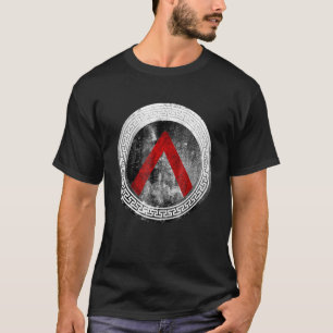 Spartan Warrior Lambda Shield Ancient Griechischer T-Shirt