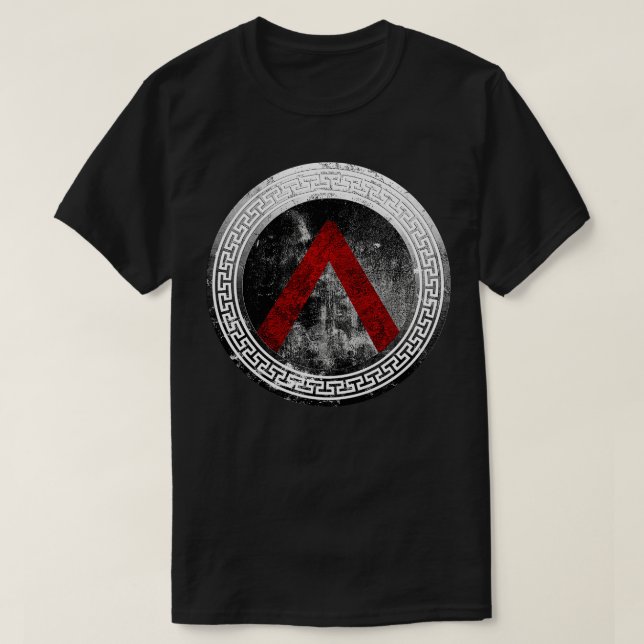 Spartan Warrior Lambda Shield T-Shirt (Design vorne)