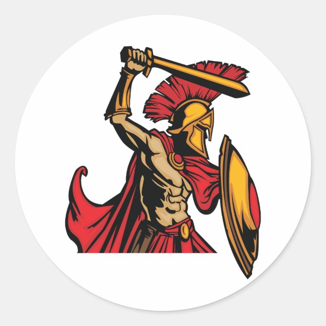 Spartan Warrior Stickers (Vorderseite)