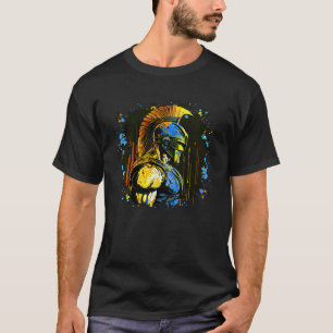 Spartan Warrior Workout Fighter Gladiator Gy T-Shirt