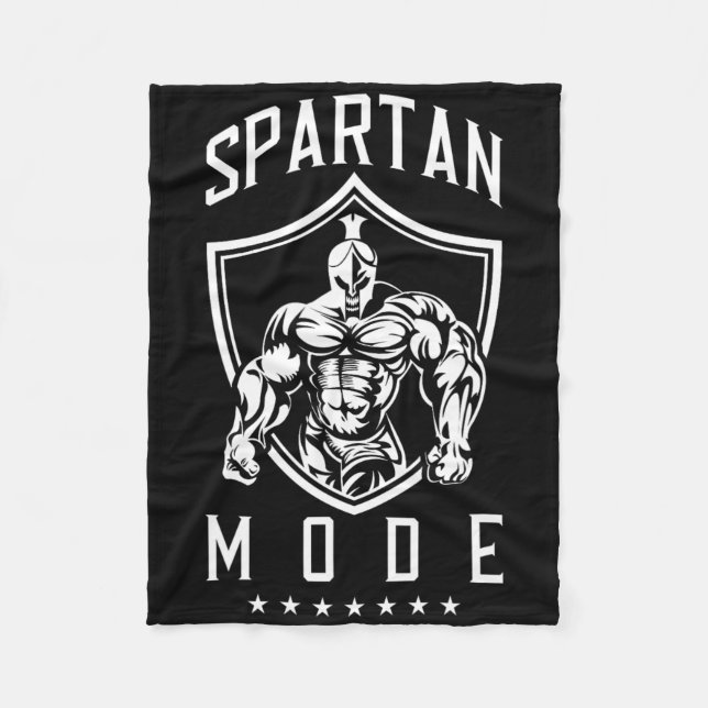 Spartan Workout Mode Fitness Gym Sparta Fleecedecke (Vorderseite)