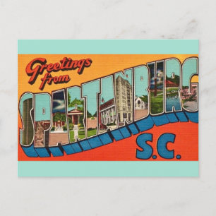 Spartanburg SC Grußkarte Postkarte