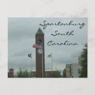 Spartanburg, SC Postcard Postkarte