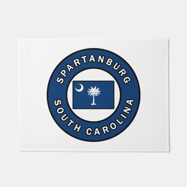 Spartanburg South Carolina Fußmatte (Vorderseite)