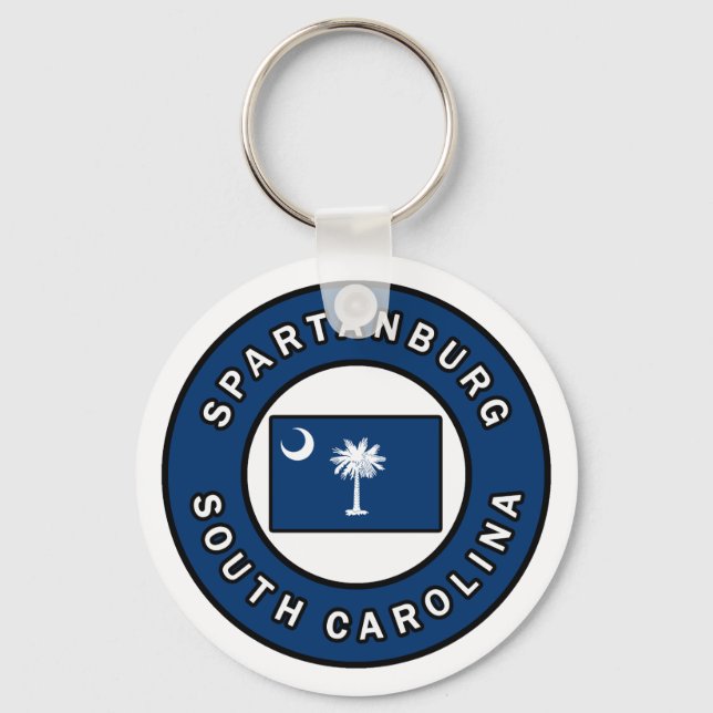 Spartanburg South Carolina Schlüsselanhänger (Vorderseite)