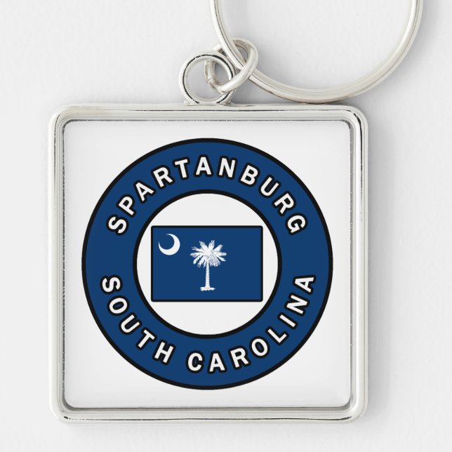 Spartanburg South Carolina Schlüsselanhänger (Vorne)
