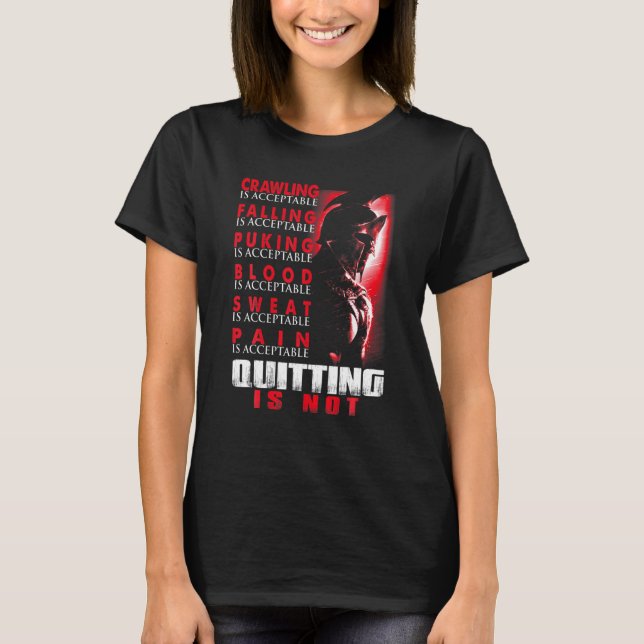 Spartanische Krieger verlassen ist nicht sehr moti T-Shirt (Vorderseite)