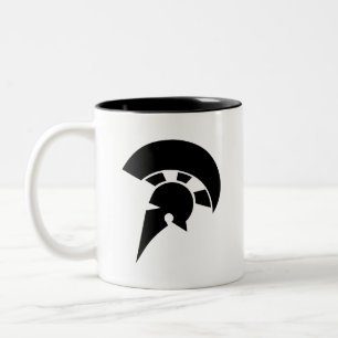 "Spartanische" Piktogramm-Tasse Zweifarbige Tasse