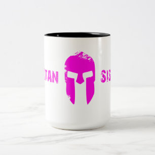 Spartanische Schwester-Tasse Zweifarbige Tasse