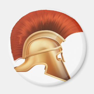Spartanische Sturzhelmillustration Magnet