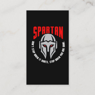 Spartanischer Krieger-Geschenk-Fitness-Turnhalle Visitenkarte