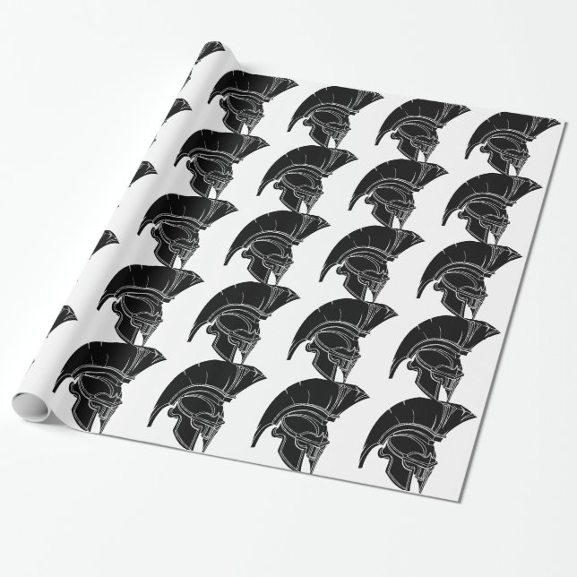 Spartanischer oder trojan Sturzhelm Geschenkpapier (Ungerollt)