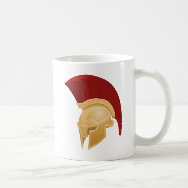 Spartanischer oder Trojan Sturzhelm Kaffeetasse (Rechts)