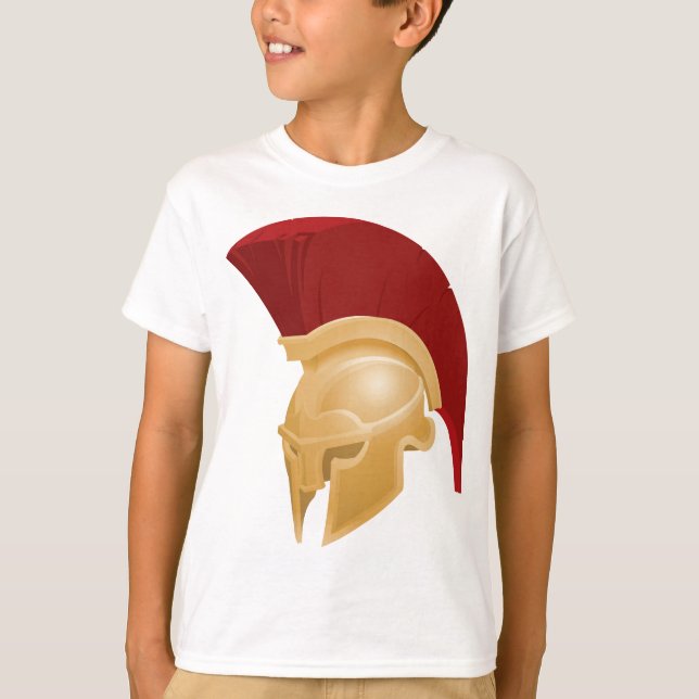 Spartanischer oder Trojan Sturzhelm T-Shirt (Vorderseite)