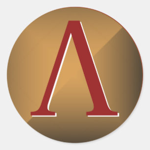 Spartanisches Lambda-Schild Runder Aufkleber