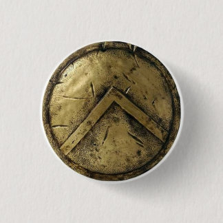 Spartanisches Schild-Button Button
