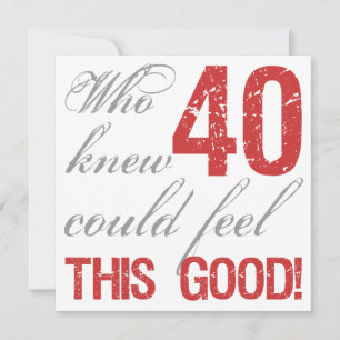 Spaß 40. Geburtstag Karte