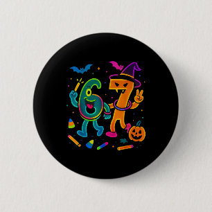 Spaß 67 Meme Glow Stil Halloween 6 7 Button